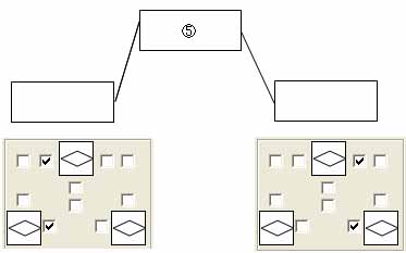 コネクタ描画方向指定チェックボックス　パターン4