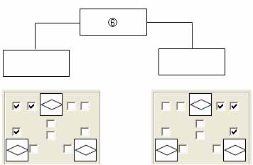 コネクタ描画方向指定チェックボックス　パターン6